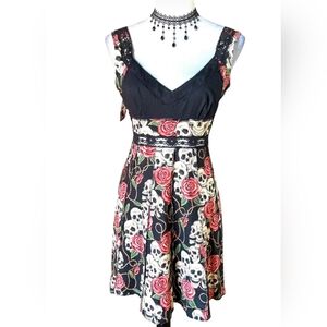 Shrine of Hollywood Rare Vintage To Thy Skull My Rose Dress